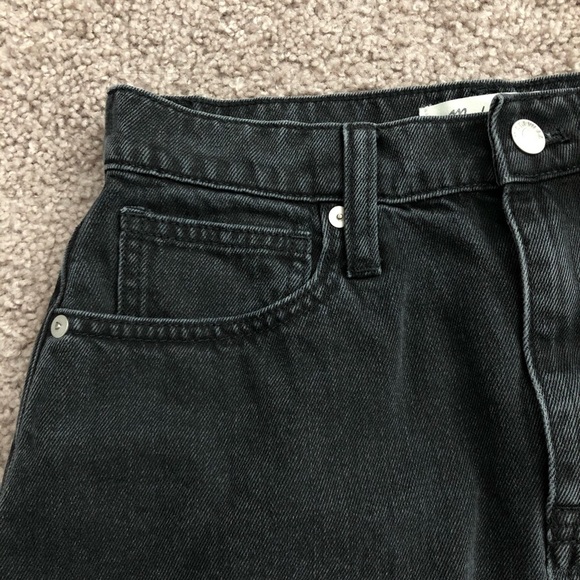 Madewell Black Denim Skirt Womens 26 - Picture 7 of 9